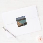 Puerto Rico, westkust, Cabo Rojo, kustlijn 3 Vierkante Sticker (Envelop)