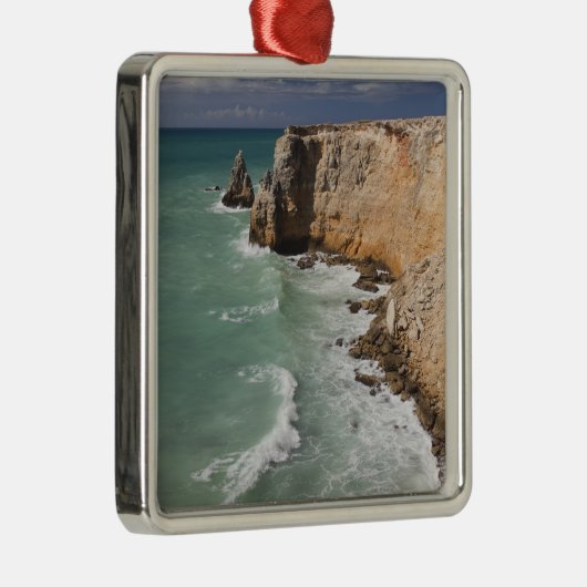 Puerto Rico, westkust, Cabo Rojo, kustlijn Metalen Ornament (Rechts)