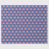 Puerto Rico Wrapping Paper, vlag patriottisch Cadeaupapier (Vlak)