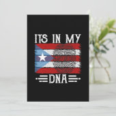 PUERTO RICO ZIT IN MIJN DNA VLAG KAART (Staand voorkant)