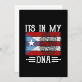 PUERTO RICO ZIT IN MIJN DNA VLAG KAART (Voorkant / Achterkant)