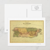 Puerto RicoPanoramic MapPuerto Rico Briefkaart (Voorkant / Achterkant)