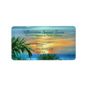 Puerto Sunset 1557 Adres Etiket (Voorkant)