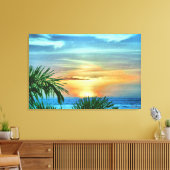 Puerto Sunset 1557 Canvas Art Print (Insitu (Woonkamer))