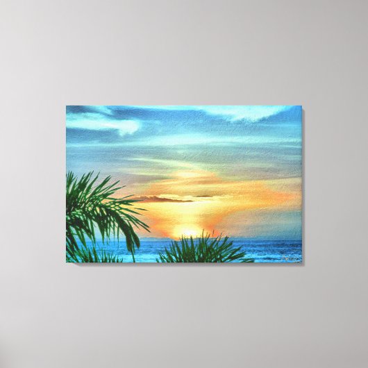 Puerto Sunset 1557 Canvas Art Print (Voorkant)