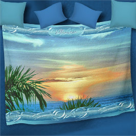 Puerto Sunset 1557 Fleece Deken