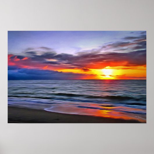 Puerto Sunset 1739 Art Print (Voorkant)