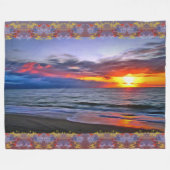 Puerto Sunset 1739 Fleece Deken (Voorkant (Horizontaal))