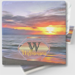 Puerto Sunset 1739 Stenen Onderzetter