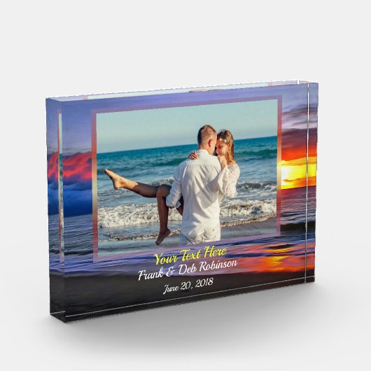 Puerto Sunset 1739 van de liefde Fotoblokken (Links)