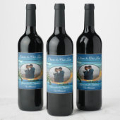 Puerto Sunset Cheers to Love 1557 Wijn Etiket (Flessen)