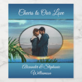 Puerto Sunset Cheers to Love 1557 Wijn Etiket (Enkel label)