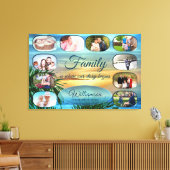 Puerto Sunset Family Collage 1557 Art Canvas Print (Insitu (Woonkamer))