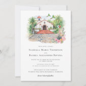 Puerto Vallarta Chapel Wedding Invitation Kaart (Voorkant)