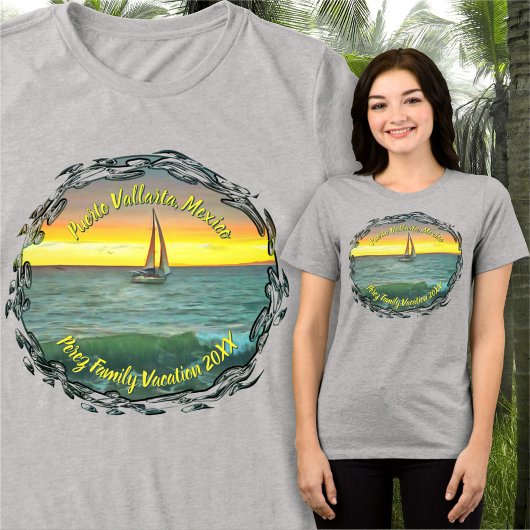 Puerto Vallarta Family Vacation 0884 Tri-Blend Shirt