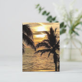 Puerto Vallarta Golden Summer Sunset Briefkaart (Staand voorkant)