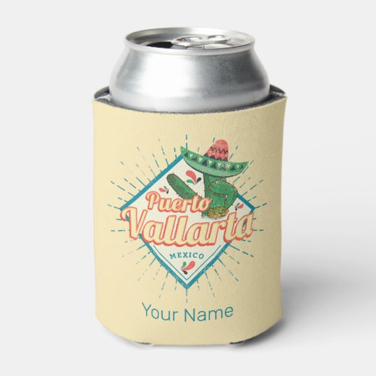 Puerto Vallarta Jalisco Mexico dansende cactus Blikjeskoeler (Blikje Voorkant)