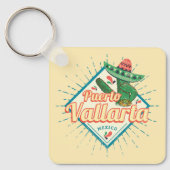 Puerto Vallarta Jalisco Mexico dansende cactus Sleutelhanger (Voorkant)