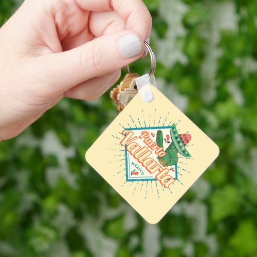 Puerto Vallarta Jalisco Mexico dansende cactus Sleutelhanger (Hand)