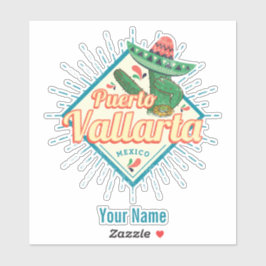 Puerto Vallarta Jalisco Mexico dansende cactus Sticker
