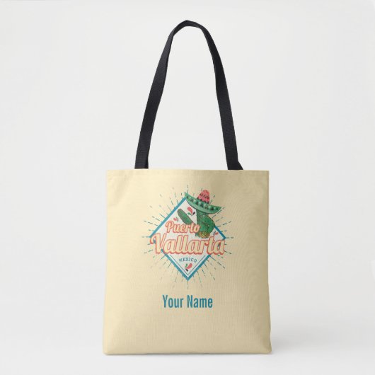 Puerto Vallarta Jalisco Mexico dansende cactus Tote Bag (Voorkant)