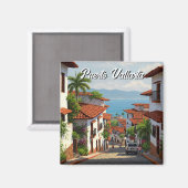 Puerto Vallarta Jalisco Mexico Reizen Magneet (Voorkant / Achterkant)
