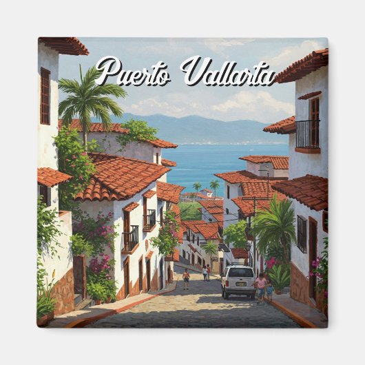 Puerto Vallarta Jalisco Mexico Reizen Magneet (Voorkant)
