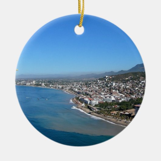 Puerto Vallarta kerstversiering Keramisch Ornament (Voorkant)