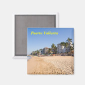Puerto Vallarta koelkast magneet (Voorkant / Achterkant)