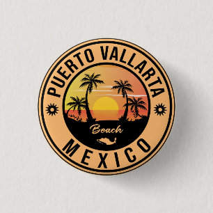 Puerto Vallarta Mexican Playa Travel Ronde Button 3,2 Cm