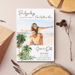 Puerto Vallarta, Mexico Beach Destination Wedding Save The Date