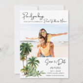 Puerto Vallarta, Mexico Beach Destination Wedding Save The Date (Voorkant)