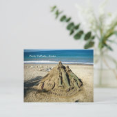Puerto Vallarta Mexico Beach Sand Art Briefkaart (Staand voorkant)