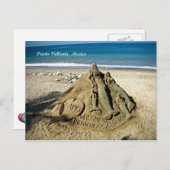 Puerto Vallarta Mexico Beach Sand Art Briefkaart (Voorkant / Achterkant)