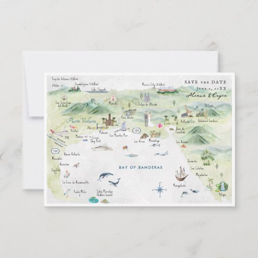 Puerto Vallarta, Mexico | Interistransportkaart Kaart (Voorkant)