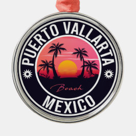 Puerto Vallarta Mexico Island Mexican Playa Metalen Ornament
