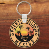 Puerto Vallarta Mexico Island Mexican Playa Sleutelhanger (Voorkant)