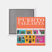 Puerto Vallarta Mexico Magneet (Voorkant / Achterkant)