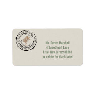 Puerto Vallarta Mexico Passport Palm Tree Stamp Etiket