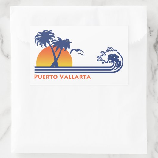 Puerto Vallarta Mexico Rechthoekige Sticker (Tas)