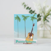 Puerto Vallarta Mexico reisposter Briefkaart (Staand voorkant)
