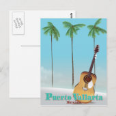 Puerto Vallarta Mexico reisposter Briefkaart (Voorkant / Achterkant)