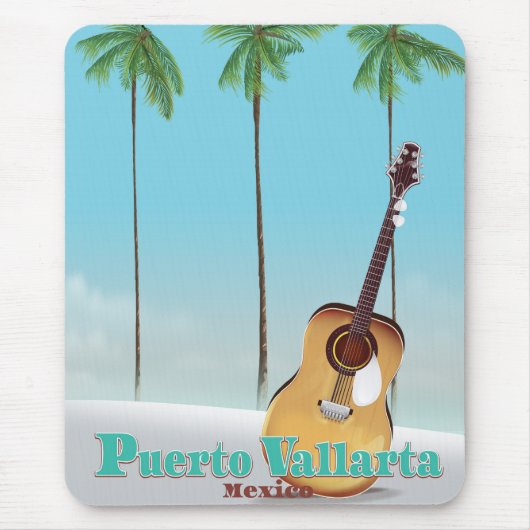 Puerto Vallarta Mexico reisposter Muismat (Voorkant)