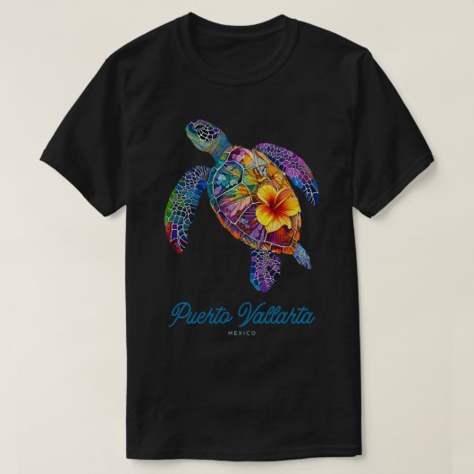 Puerto Vallarta Mexico Reizen Souvenir  Zee T-shirt (Design voorkant)