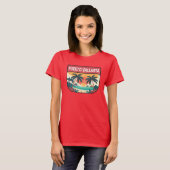 Puerto Vallarta Mexico Retro Embleem T-shirt (Voorkant volledig)