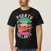 Puerto Vallarta Mexico Retro Mexican Resort Vacati T-shirt (Voorkant)