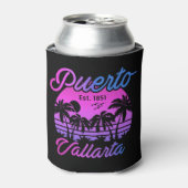 Puerto Vallarta Mexico Retro Sunset Souvenirs 60s Blikjeskoeler (Blikje Voorkant)