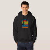 Puerto Vallarta Mexico Retro Throwback Surf & Beac Hoodie (Voorkant volledig)