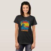 Puerto Vallarta Mexico Retro Throwback Surf & Beac T-shirt (Voorkant volledig)