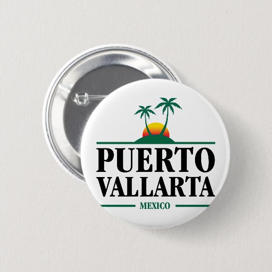 Puerto Vallarta Mexico Ronde Button 5,7 Cm (Voorkant /achterkant)
